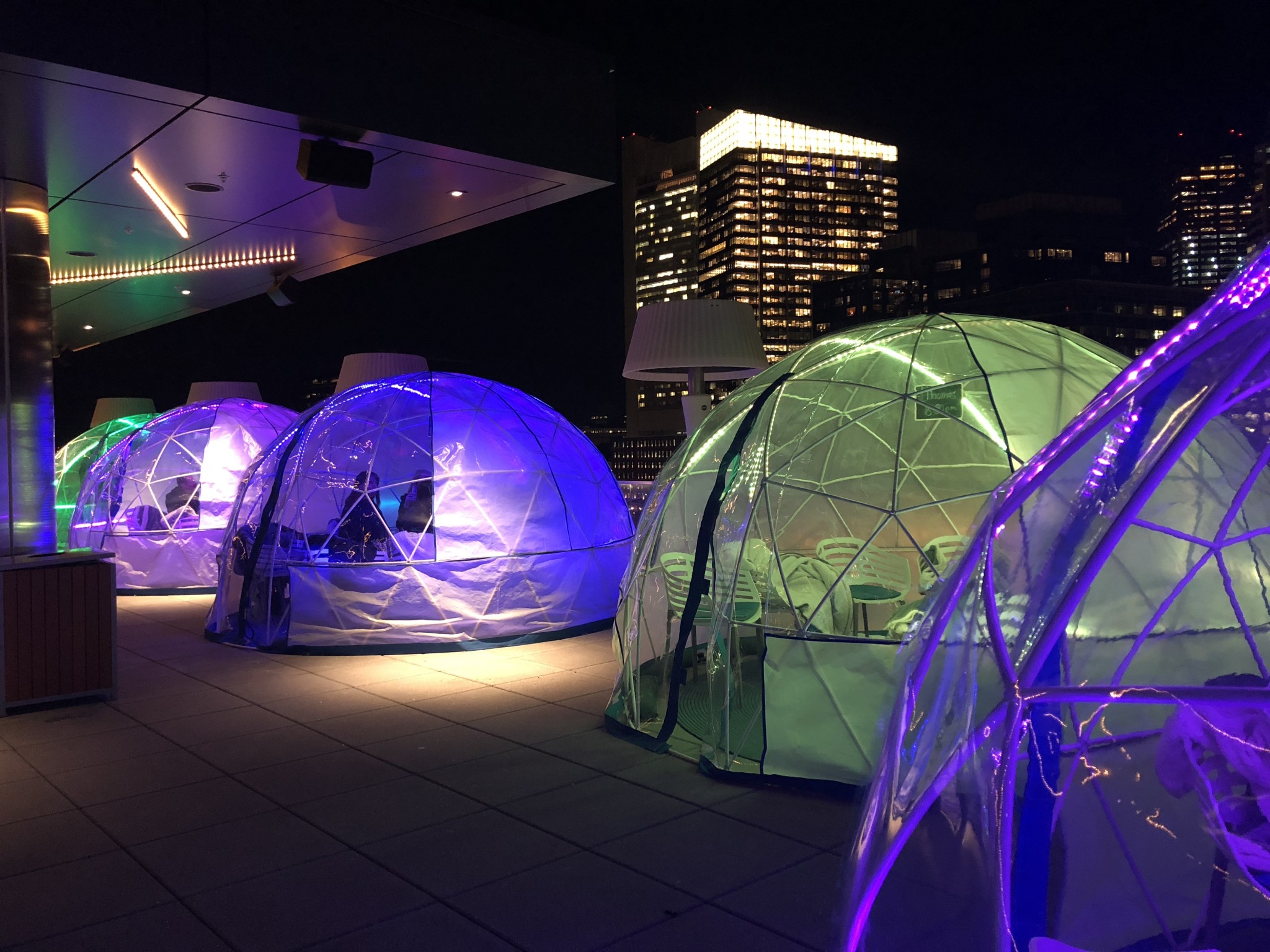 igloos at the envoy hotel boston, the a-lyst.com